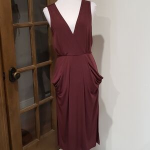 𝅺bcbgeneration Plum Slit Dress Nwot